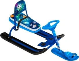 Снегокат Nika Тимка спорт №4-1 со спинкой КОСМИЧЕСКИЙ синий