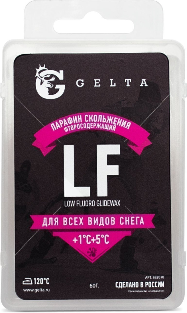 Парафин GELTA +1/+5 Фтор LF Все типы снега 60г